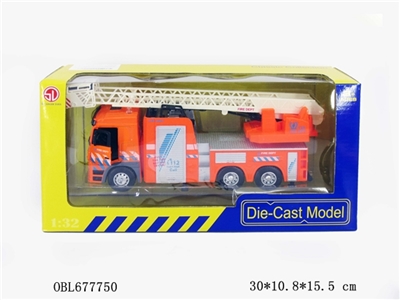 1:32 light music inertia simulation model of alloy fluorescent color fire engines - OBL677750