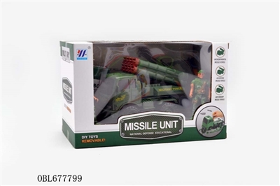 DIY inertia disassembling military mortar chariots with soldiers - OBL677799