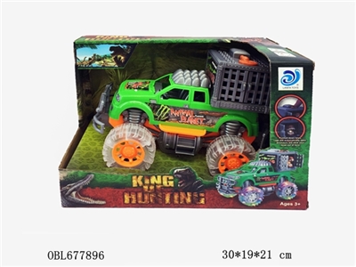 2 mixed Ming belting leather light off-road vehicle dinosaur music inertia/crocodile - OBL677896