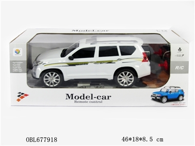 1:12 4 through simulation Toyota prado with electric remote control a vehicle lights - OBL677918
