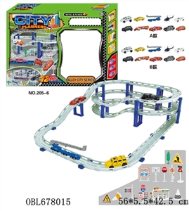 Alloy city electric rail cars - OBL678015