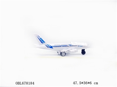 Aircraft model (airbus A380) 3 color orange - OBL678184