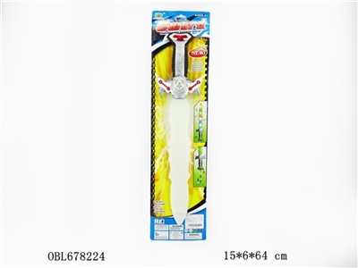 Painted red flashing swords - OBL678224
