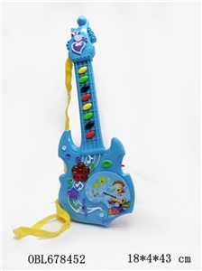 Cartoon guitar with lamp - OBL678452