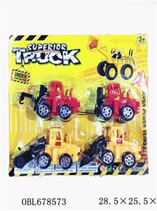 四款实色滑行工程车 - OBL678573