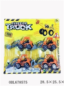 Four solid colors glide the farmer car - OBL678575