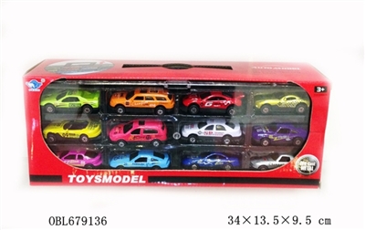 Great portable display box with 12 alloy car - OBL679136