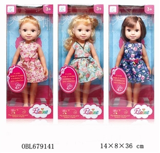 Trend of 14-inch ELAINE doll dress (3, orange) - OBL679141