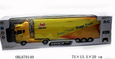 Four-way remote container car (with light music) - OBL679149