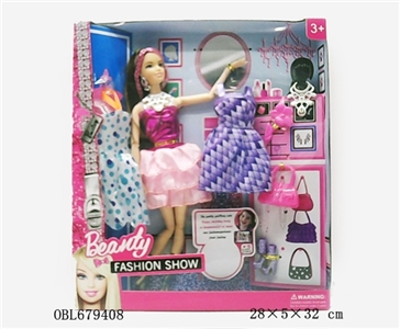 Mixed color 11.5 -inch barbie clothes - OBL679408
