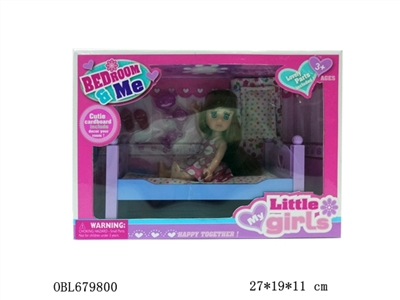6.5 inch single bed doll - OBL679800