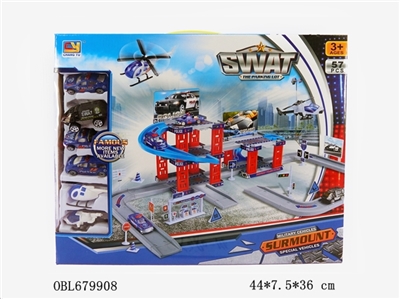 Alloy police car parking lot - OBL679908