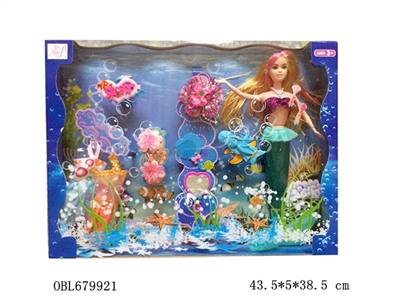 Mermaid with many jewelry and clothes - OBL679921