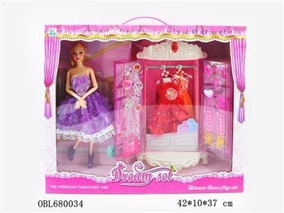 Wardrobe with 11. Joint barbie - OBL680034