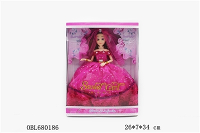 Eleven inches with diamond wedding dolls - OBL680186