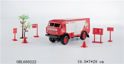 惯性消防大货车（可开后门/配路标） - OBL680222