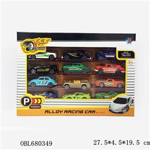 Twelve 1:6 slide 4 alloy car pack (super sports car The old car) - OBL680349