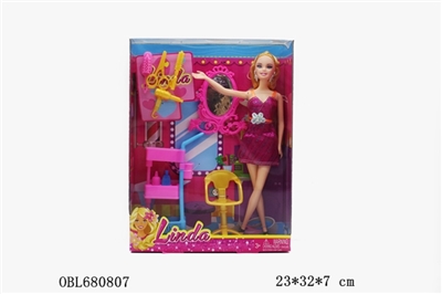 Two conventional 11.5 inch solid body hair barbie suits - OBL680807
