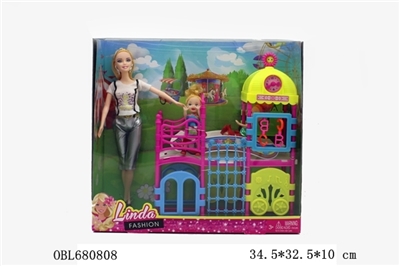 Two conventional 11.5 inch solid body hair barbie suits - OBL680808