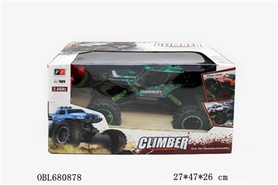 2.4 GHz 1:14 all-wheel-drive PVC car English climbing package 2 grain of disposable batteries batter - OBL680878