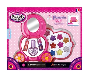 2 children cosmetics clamshell pumpkin car - OBL681077
