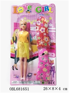 11.5 -inch barbie girl with two sets of clothes - OBL681651