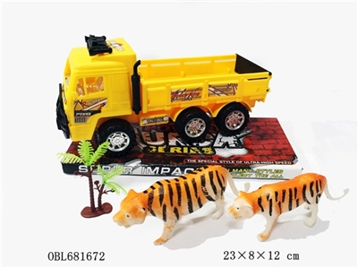 实色镀轮座惯性工程载椰树大小虎 - OBL681672