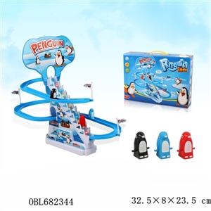 Large penguins ladder track with light - OBL682344