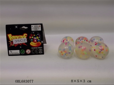 彩珠弹力球6粒 - OBL683077