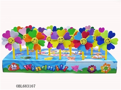 42 only 1 box of EVA double-color small windmills - OBL683167
