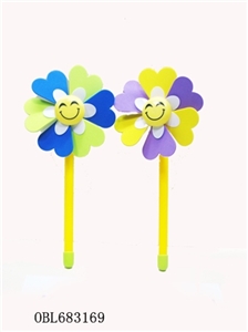 Two-zhuang EVA double-color small windmills and small white flowers - OBL683169