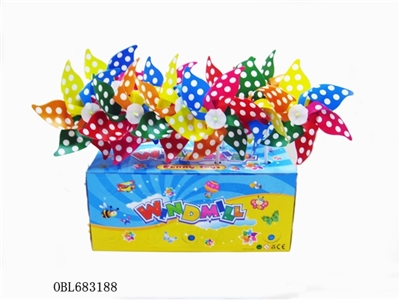 30 PCS color box printing white windmills - OBL683188