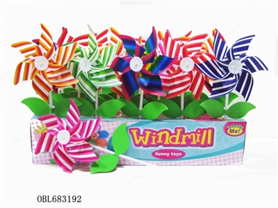 25 PCS and leaf color box stripe windmill - OBL683192
