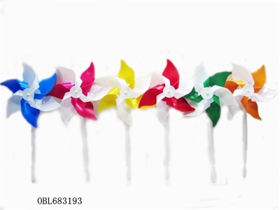 Assembled double color hexagonal volume windmills - OBL683193