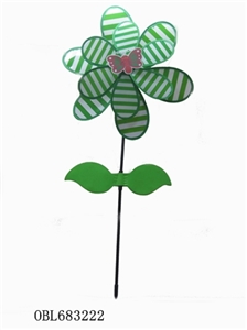 Double horizontal stripes windmills and leaves - OBL683222