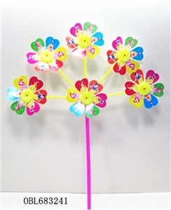 Six flower sunflower windmills - OBL683241