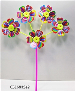 Five flower sunflower windmills - OBL683242