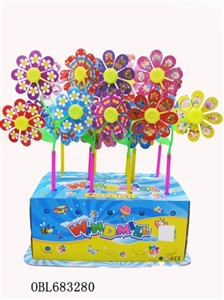 26 PCS pack 1 box of 3 a sunflower windmills - OBL683280