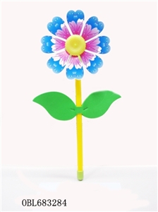 Little sunflower windmills and leaves - OBL683284