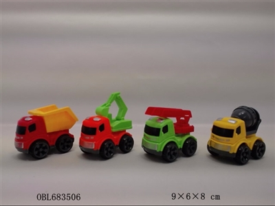 实色惯性卡通工程车 - OBL683506
