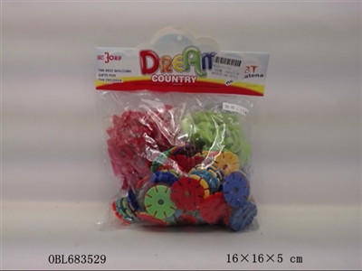 3.2cm雪花积木200片+数字+字母 - OBL683529