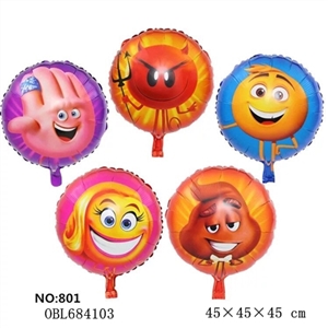 Fantasy 18-inch aluminum membrane balloon emoji expression - OBL684103