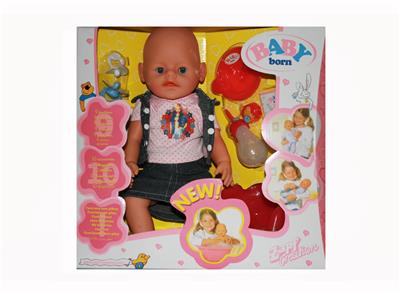 眨眼、流泪、尖叫、喝水、喝牛奶、大小便娃娃 - OBL684694