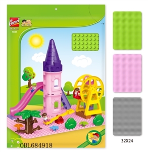 764孔地板       （三色混装）    浅粉，草绿，浅灰 - OBL684918