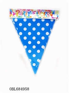 12 pieces of dot pennant 1 card - OBL684958