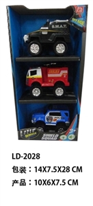 Music lights three police cars - OBL685113