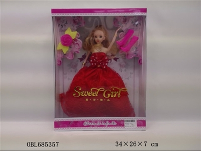 Big dress barbie doll window box - OBL685357