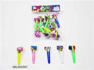 袋庄12只6.5cm彩纸吹龙 - OBL685567