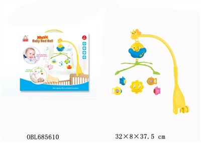 旋转小鱼音乐电动床铃 - OBL685610