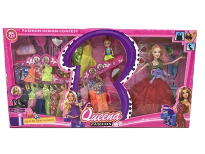 Luxurious 11.5 -inch barbie fashion real body big crony clothing accessories - OBL685784